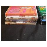 Assorted DVD and VHS Collection with Yoga Fitness DVDs