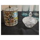 Assorted Decorative Jars and Containers Collection