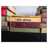 Lot of Vintage and Classic Books with Green Fabric Items