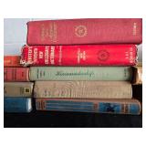 Lot of Vintage and Classic Books with Green Fabric Items