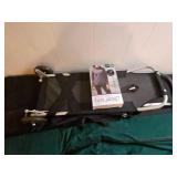 Lot of Folding Hand Truck, Green Bag, and Rain Jacket