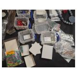 Assorted Jewelry Making Supplies and Tools