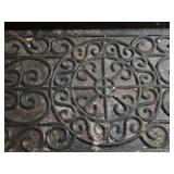 Set of 2 Ornate Rubber Boot Trays