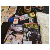 Assorted Vintage Collectibles and Magazines Lot