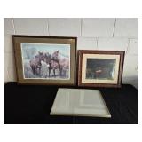 Lot of 3 Framed Artwork Pieces