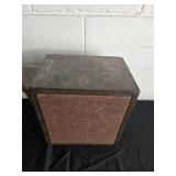Vintage Step Stool and Speaker Set