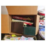 Assorted Vintage and Holiday Tins with Greeting Cards and Gift Bags