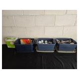 Lot of Various Household Supplies - Batteries, Light Bulbs, and Shoe Care Products