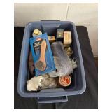 Lot of Various Household Supplies - Batteries, Light Bulbs, and Shoe Care Products