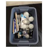 Lot of Various Household Supplies - Batteries, Light Bulbs, and Shoe Care Products