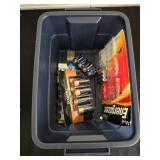 Lot of Various Household Supplies - Batteries, Light Bulbs, and Shoe Care Products