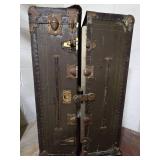 Vintage Steamer Trunk with Sewing Supplies