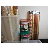 Assorted Holiday Gift Wrapping Supplies and Accessories