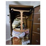 Vintage Steamer Trunk with Sewing Supplies