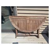 Set of 4 Wooden Folding Chairs & Folding Table