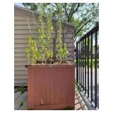 Rustic Metal Heron Wall Art & Wooden Planter Box