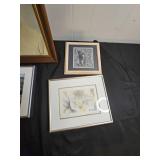 Lot of 4 Framed Artwork Pieces