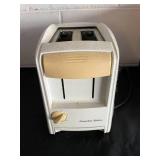 Vintage Proctor-Silex Toaster and Plastic Storage Drawer Unit Lot