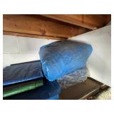Lot of Assorted Tarps - Various Sizes and Colors
