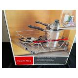 17-Inch Sliding Cabinet Organizer