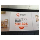 TRINITY 2-Tier Bamboo Shoe Rack (2-Pack)