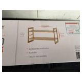 TRINITY 2-Tier Bamboo Shoe Rack (2-Pack)