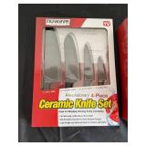 NuWave Ceramic Knife Set and Holiday Wreath Bundt Pan Combo