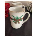Vintage Holiday and Floral Dinnerware Set