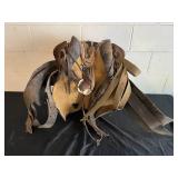 Vintage Leather Western Saddle