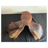 Vintage Leather Horse Saddle