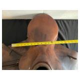 Vintage Leather Horse Saddle