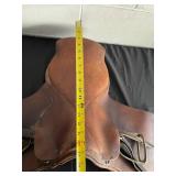 Vintage Brown Leather Horse Saddle
