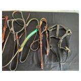 Lot of Assorted Leather and Nylon Horse Tack