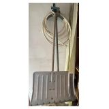 Garden Hose and Metal Snow Shovels