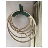 Garden Hose and Metal Snow Shovels