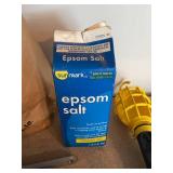 Lot of Rope, Epsom Salt, Metal Brackets, and Trouble Light