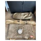 Lot of Vintage Canvas Tents and Poles