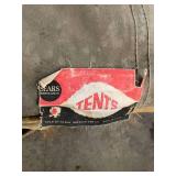 Lot of Vintage Canvas Tents and Poles