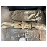 Lot of Vintage Canvas Tents and Poles