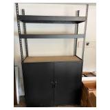 Heavy Duty Metal Garage Storage Shelf with Cabinet