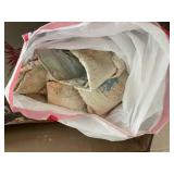 Vintage Steamer Trunk with Decorative Interior and Contents