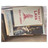 Vintage Steamer Trunk with Decorative Interior and Contents