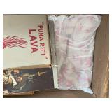 Vintage Steamer Trunk with Decorative Interior and Contents