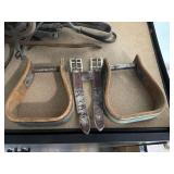 Various Tack and Ropes for Equine and Stirrups