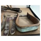 Various Tack and Ropes for Equine and Stirrups
