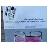 10 Drawer Rolling Cart