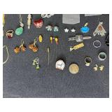 Assorted Jewelry Lot - Necklaces, Bracelets, Earrings, Rings, and More