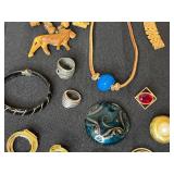 Assorted Jewelry Lot - Necklaces, Bracelets, Earrings, Rings, and More