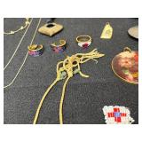 Assorted Jewelry and Brooches Collection