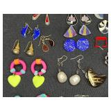 Assorted Fashion Earrings Lot - Various Styles and Colors